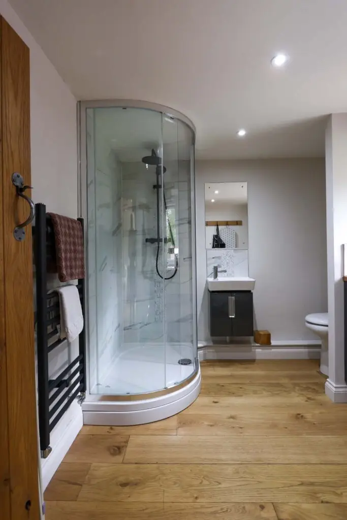 Downstairs shower room